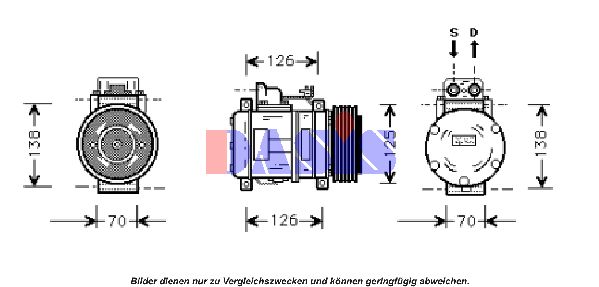 AKS DASIS Kompressori, ilmastointilaite 850420N